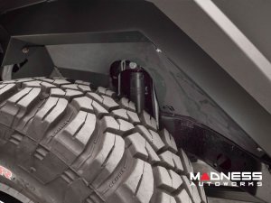 Jeep Wrangler JL Fender Flares - Fab Fours - Front - Fender Liners For Base System